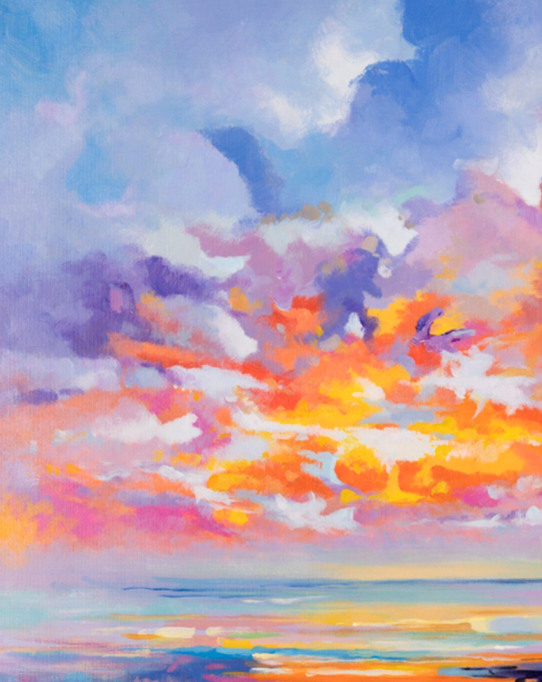 Atardecer sobre el océano